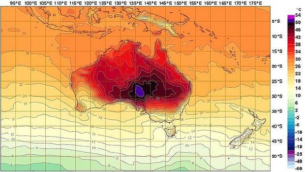 Burning ‘Deep Purple’: Australia So Hot New Color Added to Index