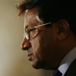 File photo shows former Pakistan President Pervez Musharraf meeting journalists after attending the CLSA Investors Forum in Hong Kong