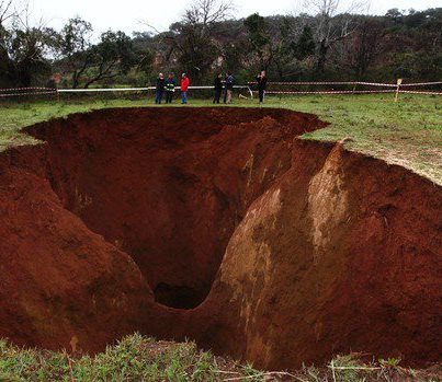 Sinkholes Getting Deeper