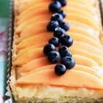 Rock Melon Custard Tart